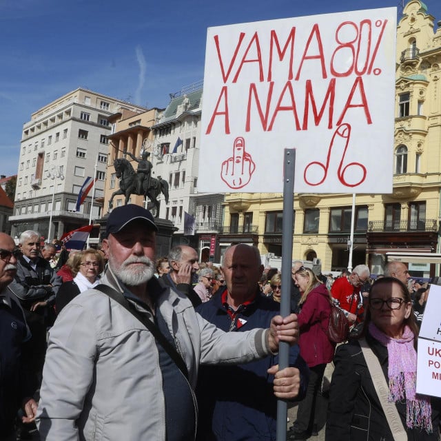 &lt;p&gt;Prosvjed Protiv siromaštva u organizaciji Bloka umirovljenici zajedno (BUZ), s glavnim zahtjevom Vladi da prosječna mirovina bude 60 posto prosješne plaće&lt;/p&gt;