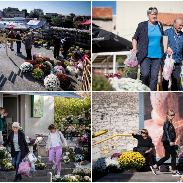 &lt;p&gt;Prodaja cvjetnih aranzmana povodom nadolazeceg blagdana Svih Svetih na sibenskoj pijaci. Raspon cijena je od 8 do 40 eura&lt;/p&gt;