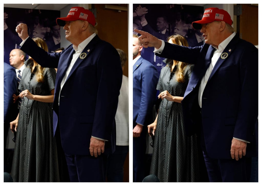 &lt;p&gt;Melania i Donald Trump na svom biračkom mjestu&lt;/p&gt;