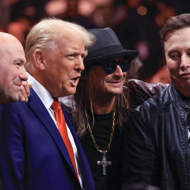 &lt;p&gt;Joe Rogan, Donald Trump, kid Rock i Elon Musk&lt;/p&gt;