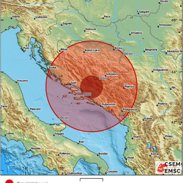 &lt;p&gt;Potres je jutros zabilježen na području susjedne BiH&lt;/p&gt;