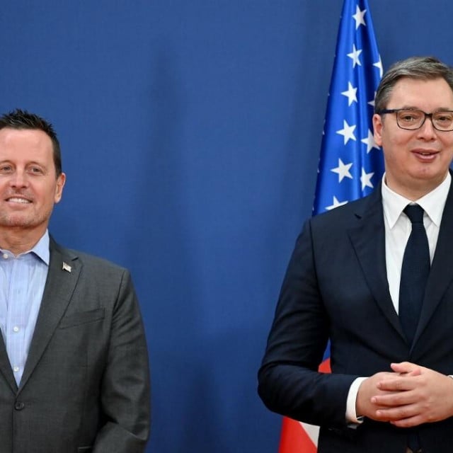 &lt;p&gt;Grenell i Vučić snimljeni u Beogradu, u rujnu 2020. &lt;/p&gt;