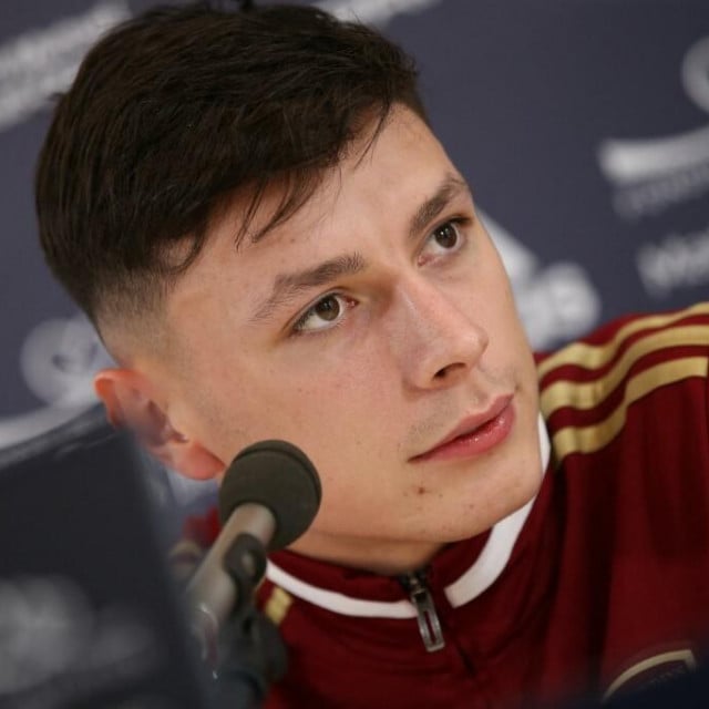 &lt;p&gt;Bordeaux? Bosnian defender Anel Ahmedhodzic speaks during his is official presentation by the club‘s sporting director at the French L1 football club‘s training centre in Le Haillan, on February 1, 2022. (Photo by ROMAIN PERROCHEAU/AFP)&lt;/p&gt;