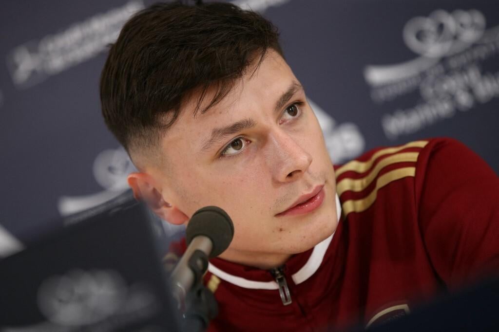 &lt;p&gt;Bordeaux? Bosnian defender Anel Ahmedhodzic speaks during his is official presentation by the club‘s sporting director at the French L1 football club‘s training centre in Le Haillan, on February 1, 2022. (Photo by ROMAIN PERROCHEAU/AFP)&lt;/p&gt;