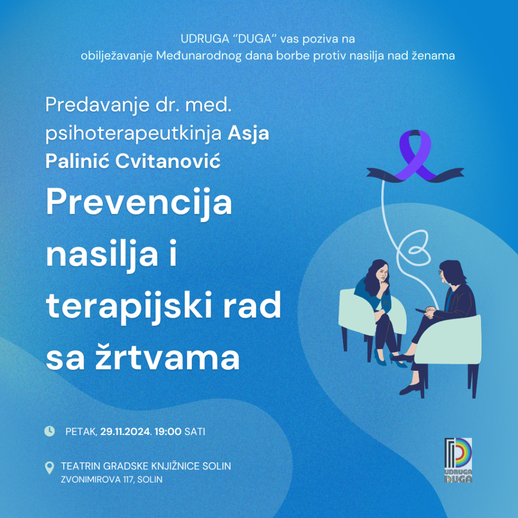 &lt;p&gt;Predavanje o prevenciji nasilja priređuje se u Teatrinu solinske knjižnice&lt;/p&gt;