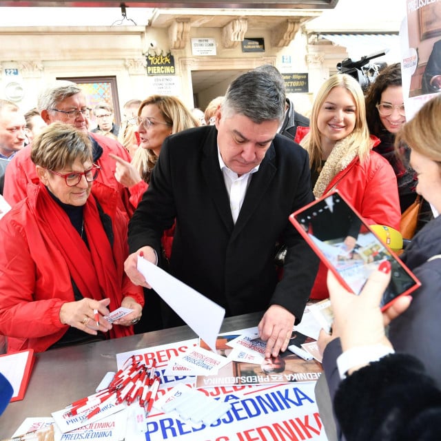 &lt;p&gt;Zoran Milanović skuplja potpise birača za podršku predsjedničke kandidature na predstojećim izborima&lt;br&gt;
 &lt;/p&gt;