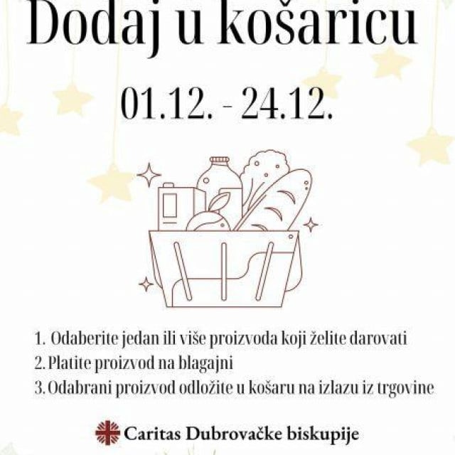 &lt;p&gt;Počinje Caritasova akcija ”Dodaj u košaricu”&lt;/p&gt;