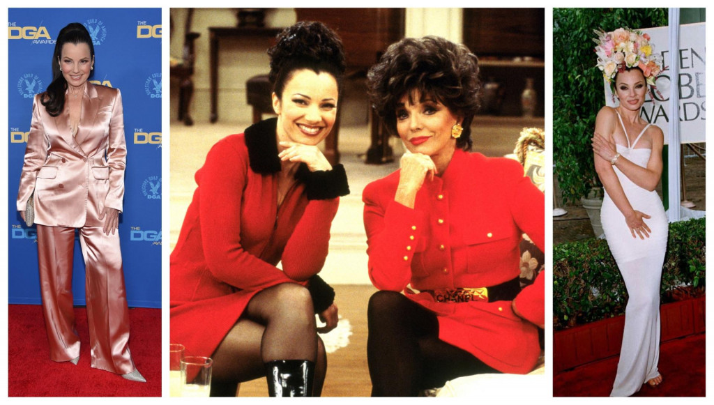 &lt;p&gt;Fran Drescher (u sredini u društvu Joan Collins na setu)&lt;/p&gt;