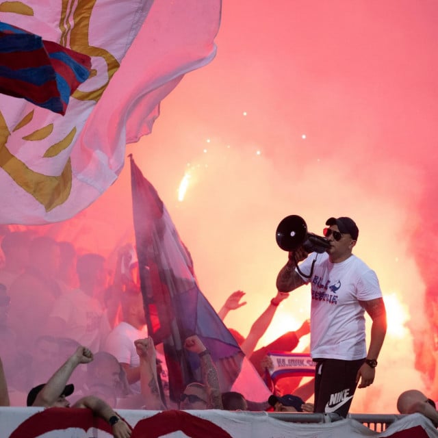 &lt;p&gt;Rijeka, 240523.&lt;br&gt;
Stadion Rujevica.&lt;br&gt;
Navijaci na finalnoj utakmici SuperSport Hrvatskog nogometnog kupa izmedju HNK Hajduk i HNK Sibenik.&lt;br&gt;
Na fotografiji: Torcida.&lt;br&gt;