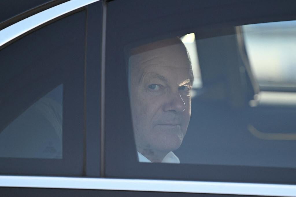 &lt;p&gt;German Chancellor Olaf Scholz leaves by car after visiting the town of Werder near Potsdam, capital of the eastern German state of Brandenburg, on September 20, 2024. State elections in Brandenburg will take place on September 22, 2024. (Photo by RALF HIRSCHBERGER/AFP)&lt;/p&gt;