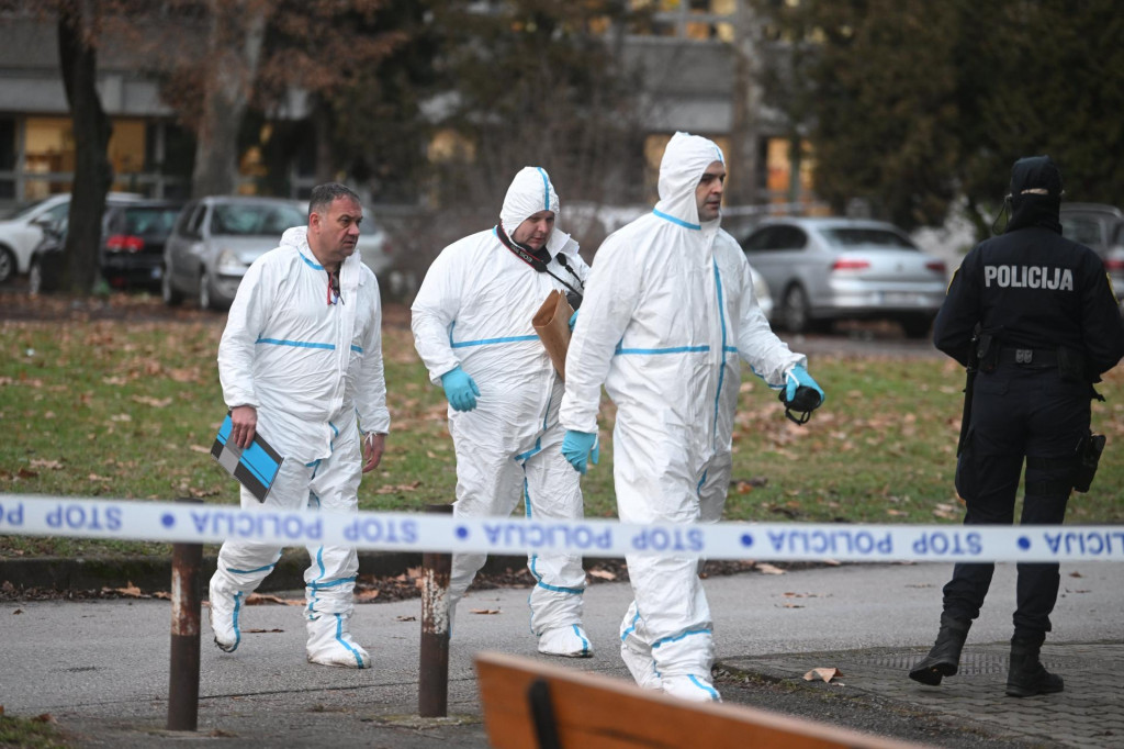 &lt;p&gt;Policijski očevid nakon ubojstva u osnovnoj školi Prečko u Zagrebu&lt;/p&gt;