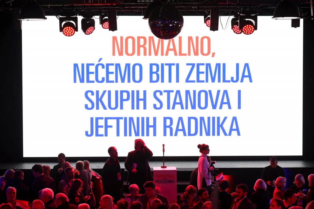 &lt;p&gt;Zagreb, 291224.&lt;br&gt;
Tvornica kulture.&lt;br&gt;
Prvi krug predsjednickih izbora 2024.&lt;br&gt;
Docek izbornih rezultata Izbornog stozera predsjednickog kandidata Zorana Milanovica.&lt;br&gt;