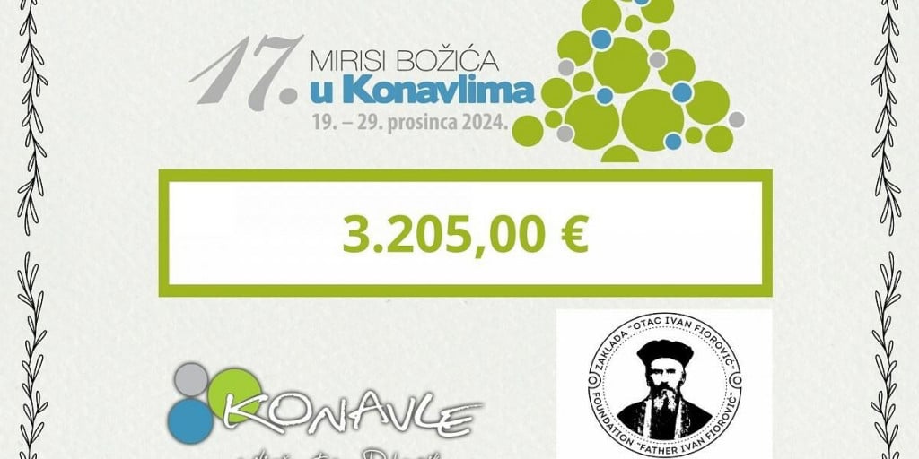 &lt;p&gt;Prikupljeno je 3.205,00 € za ”Zakladu Otac Ivan Fiorović”&lt;/p&gt;