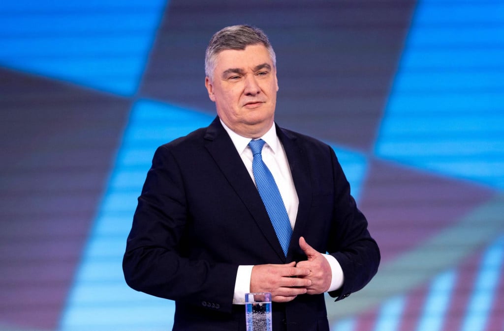 &lt;p&gt;Croatia‘s outgoing President and Social Democratic Party (SDP) presidential candidate Zoran Milanovic speaks during a TV Debate with presidential candidate of Croatian Democratic Union (HDZ) on Croatian National Television (HRT) in Zagreb, on January 7, 2025. Croatia‘s President Zoran Milanovic will face conservative rival Dragan Primorac in an election run-off on January 12, 2025 after the incumbent narrowly missed out an outright victory on Sunday, official results showed. (Photo by DAMIR SENCAR/AFP)&lt;/p&gt;