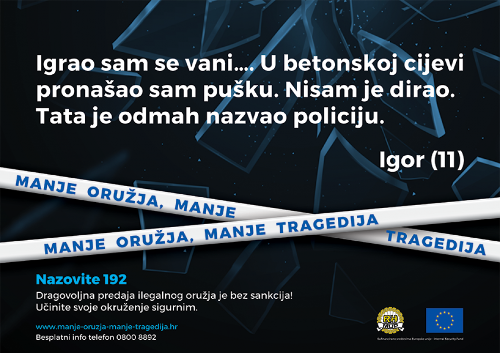 &lt;p&gt;Akcija Manje oružja, manje tragedija rezultirala je još jednom dobrovoljnom predajom oružja&lt;/p&gt;