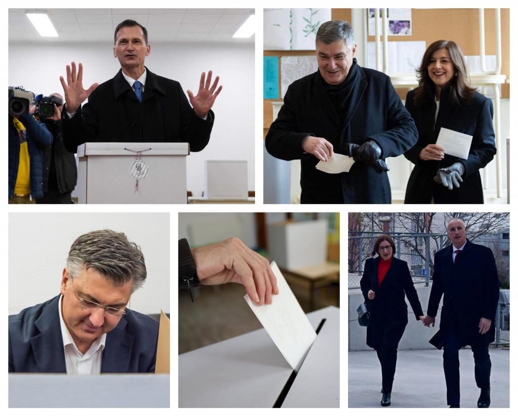 &lt;p&gt;Dragan Primorac (gore lijevo), Zoran i Sanja Milanović (desno) na svojim biračkiom mjestima. Glasao je i premijer Plenković (dolje lijevo), te bračni par Puljak&lt;/p&gt;