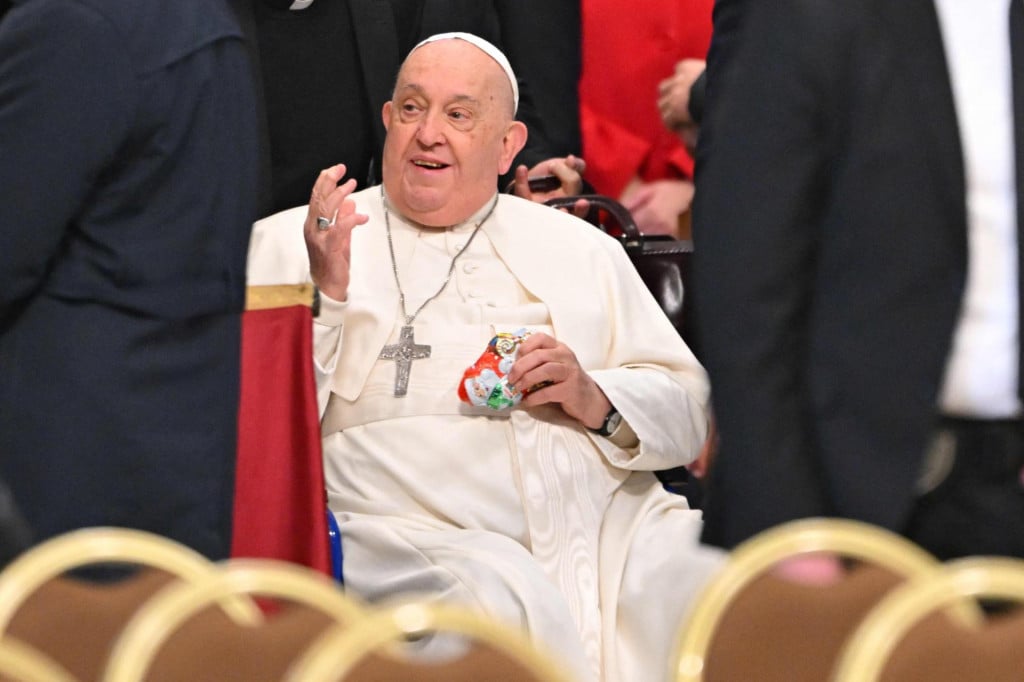 &lt;p&gt;Pope Francis (C) celebrates New Year‘s day, at mass on World Day of Peace in St. Peter‘s Basilica at the Vatican on January 1, 2025. (Photo by Andreas SOLARO/AFP)&lt;/p&gt;