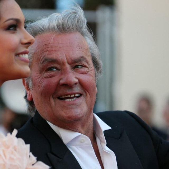 <p>Marine Lorphelin i Alain Delon</p>