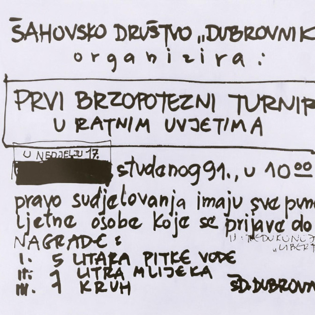 <p>Obavijest o turniru</p>