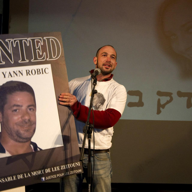 <p>Roy Peled, partnter Lee Zitouni (25), koja je poginula nakon udarca automobilom koji&nbsp;je vozio Eric Yann Robic</p>
