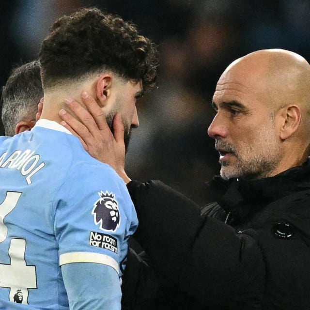 <p>Jo&scaron;ko Gvardiol i Pep Guardiola</p>