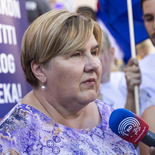 <p>Željka Markić na Hodu za život</p>