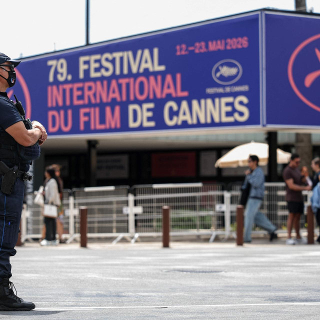 <p>Policija na Boulevard de la Croisette</p>