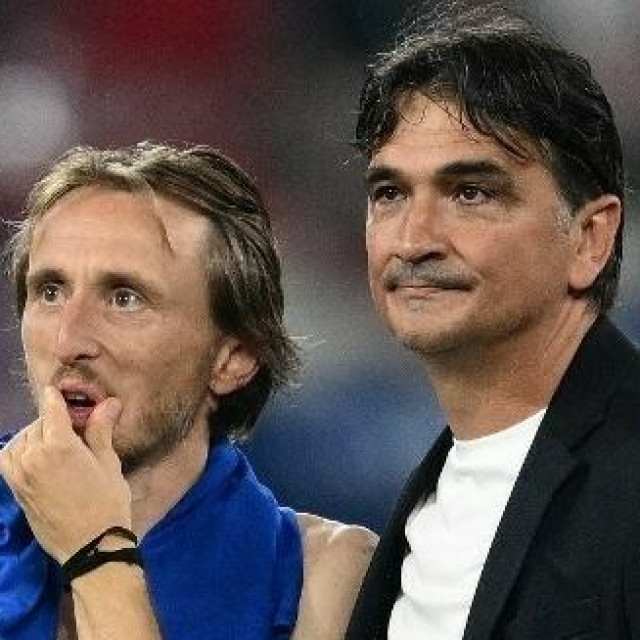 <p>Zlatko Dalić i Luka Modrić</p>