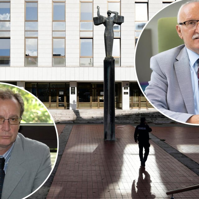 <p>Palača pravde u Splitu: Odvjetnici: Jo&scaron;ko Čeh i Vinko Ljubičić</p>