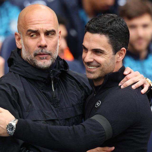 <p>Pep Guardiola i Mikel Arteta</p>