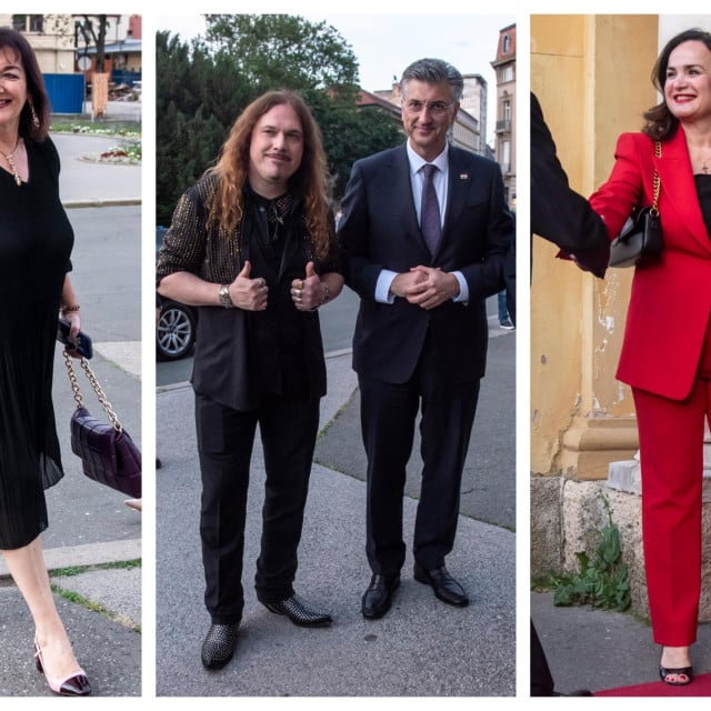 <p>Dubravka &Scaron;uica, Andrej Plenković, Iva Hraste Sočo</p>