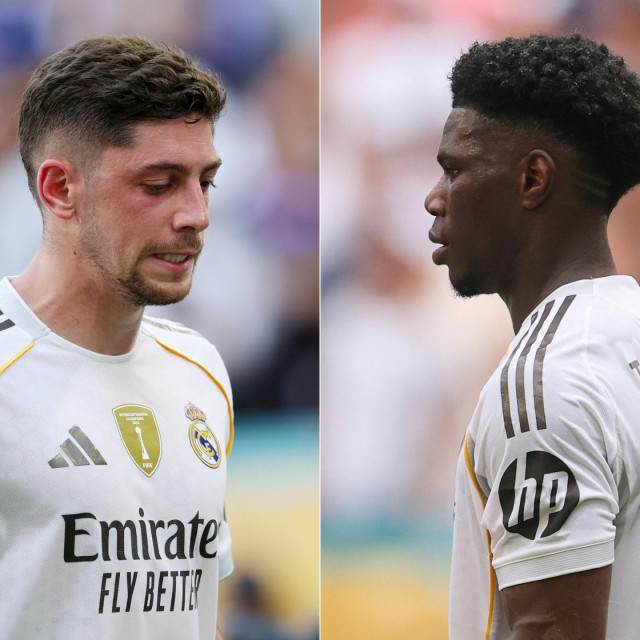 <p>Federico Valverde i Aurelien Tchouameni</p>