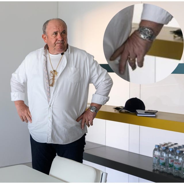 <p>Željko Kerum s Rolexovim satom i Cartierovim prstenom na ruci</p>