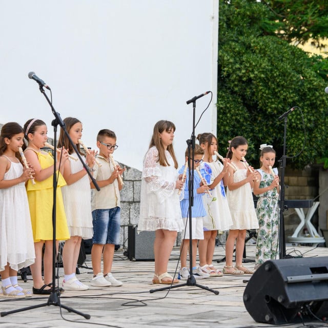 <p>Dubrovnik, 020626. Prva vecer Zavrsnog Foruma mladih Grada Dubrovnika u Ljetnom kinu Slavica u organizaciji Centra za djecu, mlade i obitelj Dubrovnik i Grada Dubrovnika, u suradnji s Kinematografima Dubrovnik te brojnim skolama i udrugama.