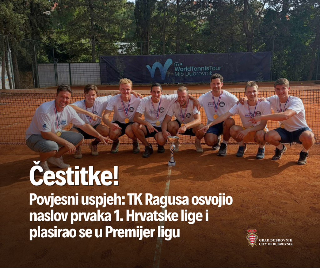 <p>Franković čestitao TK Ragusa na povijesnom uspjehu &ndash; prvom plasmanu u Premijer ligu i naslovu prvaka 1. Hrvatske lige</p>
