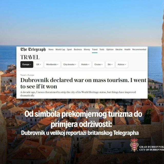 <p>Dubrovnik se na&scaron;ao u velikoj reportaži britanskog Telegrapha</p>