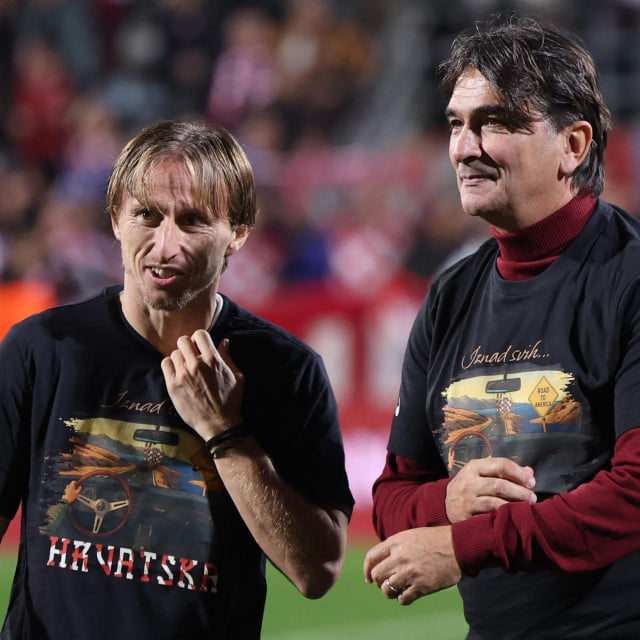 <p>Luka Modrić i Zlatko Dalić</p>