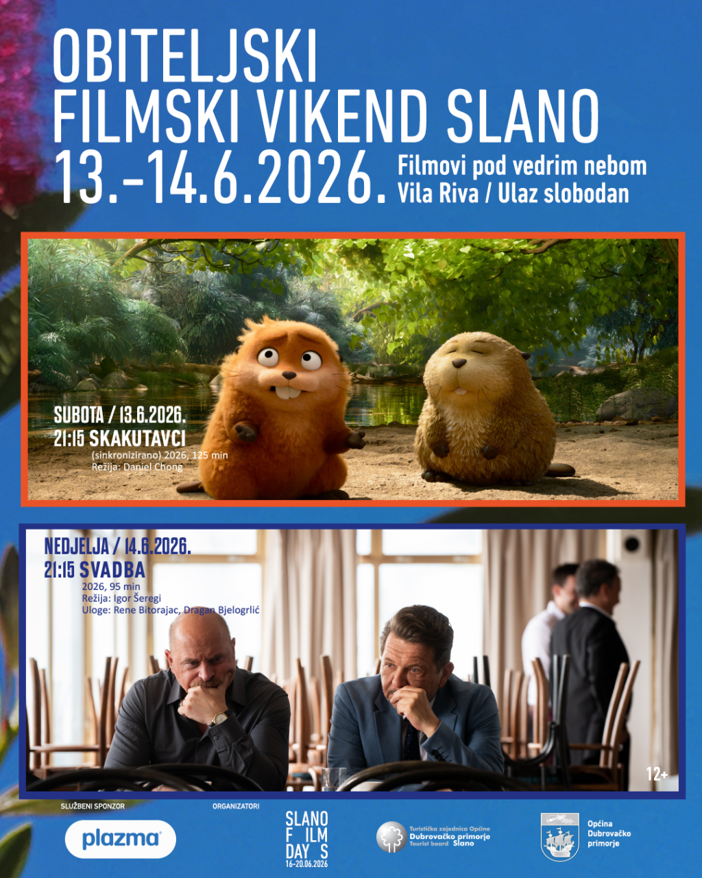 <p>Filmske obiteljske projekcije uoči otvaranja Slano Film Daysa u Vili Rivi</p>