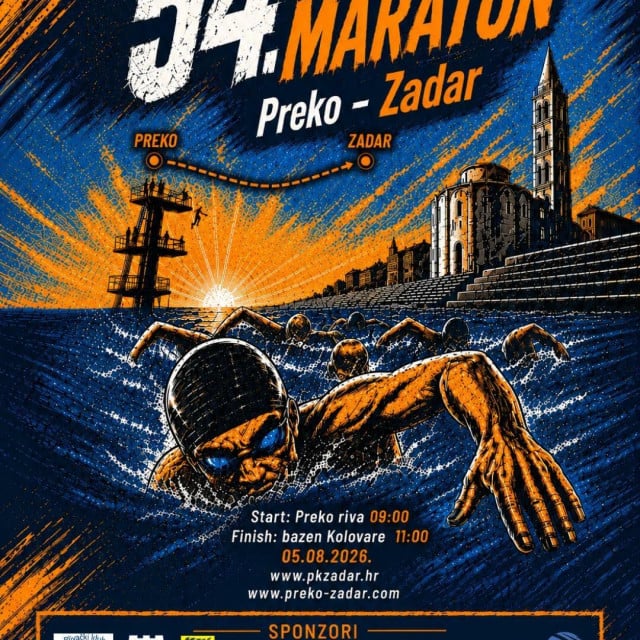 <p>Plivački maraton Preko - Zadar</p>