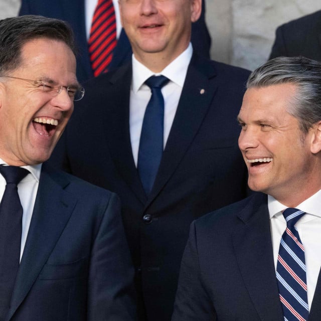 <p>Glavni tajnik NATO-a,&nbsp;Mark Rutte i Pete Hegseth, ministar obrane SAD-a</p>