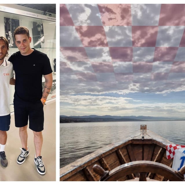 <p>Dva Zadranina: Luka Modrić i Jure Brkljača</p>