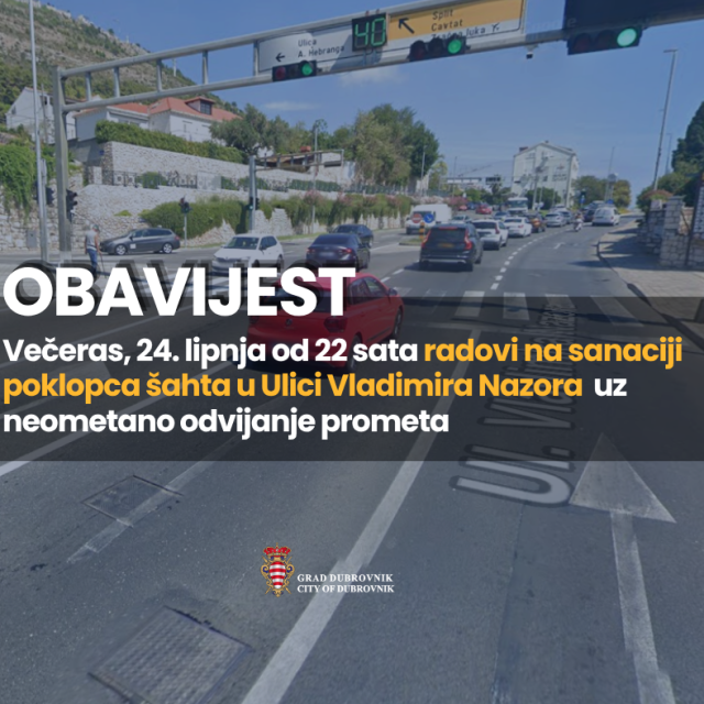 <p>obavijest o radovima na &scaron;ahtu</p>