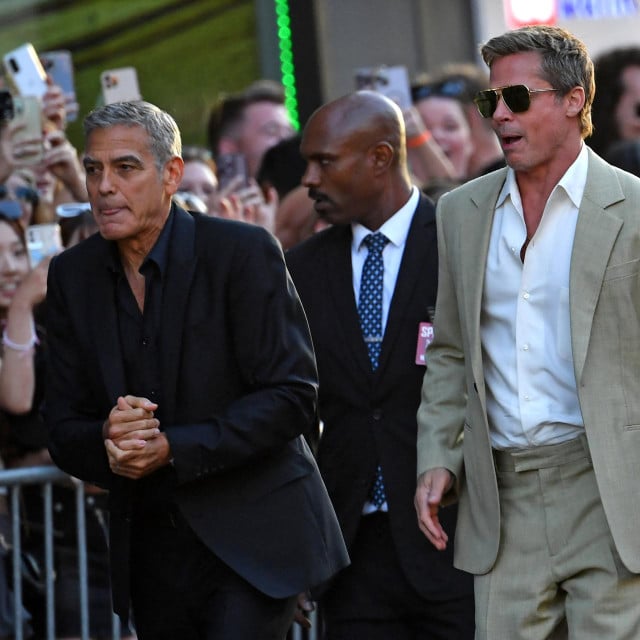<p>George Clooney i Brad Pitt&nbsp;</p>