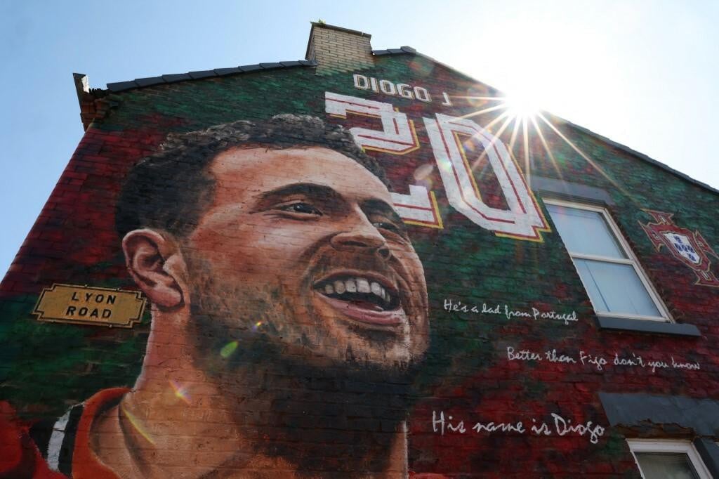 <p>Mural posveće Diogu Joti u Liverpoolu</p>