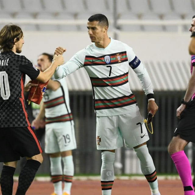 <p>Luka Modrić i Cristiano Ronaldo</p>