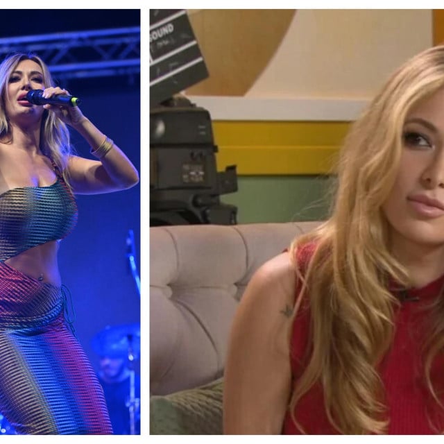 <p>Lidija Bačić u podcastu (deno) i na sceni</p>