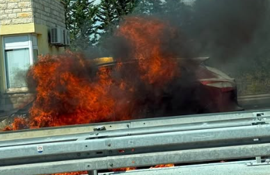 Poznat uzrok požara automobila na Dalmatini kod Zadra; vozač je primijetio da se dimi ispod haube, odmah je stao...