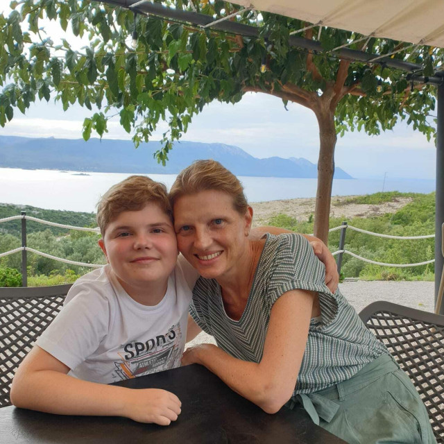<p>Marijan Rodić i mama Mirjana</p>