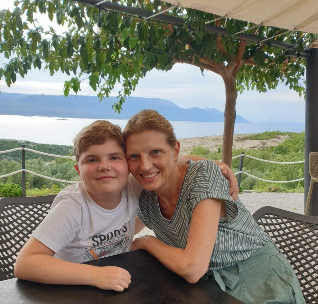 <p>Marijan Rodić i mama Mirjana</p>