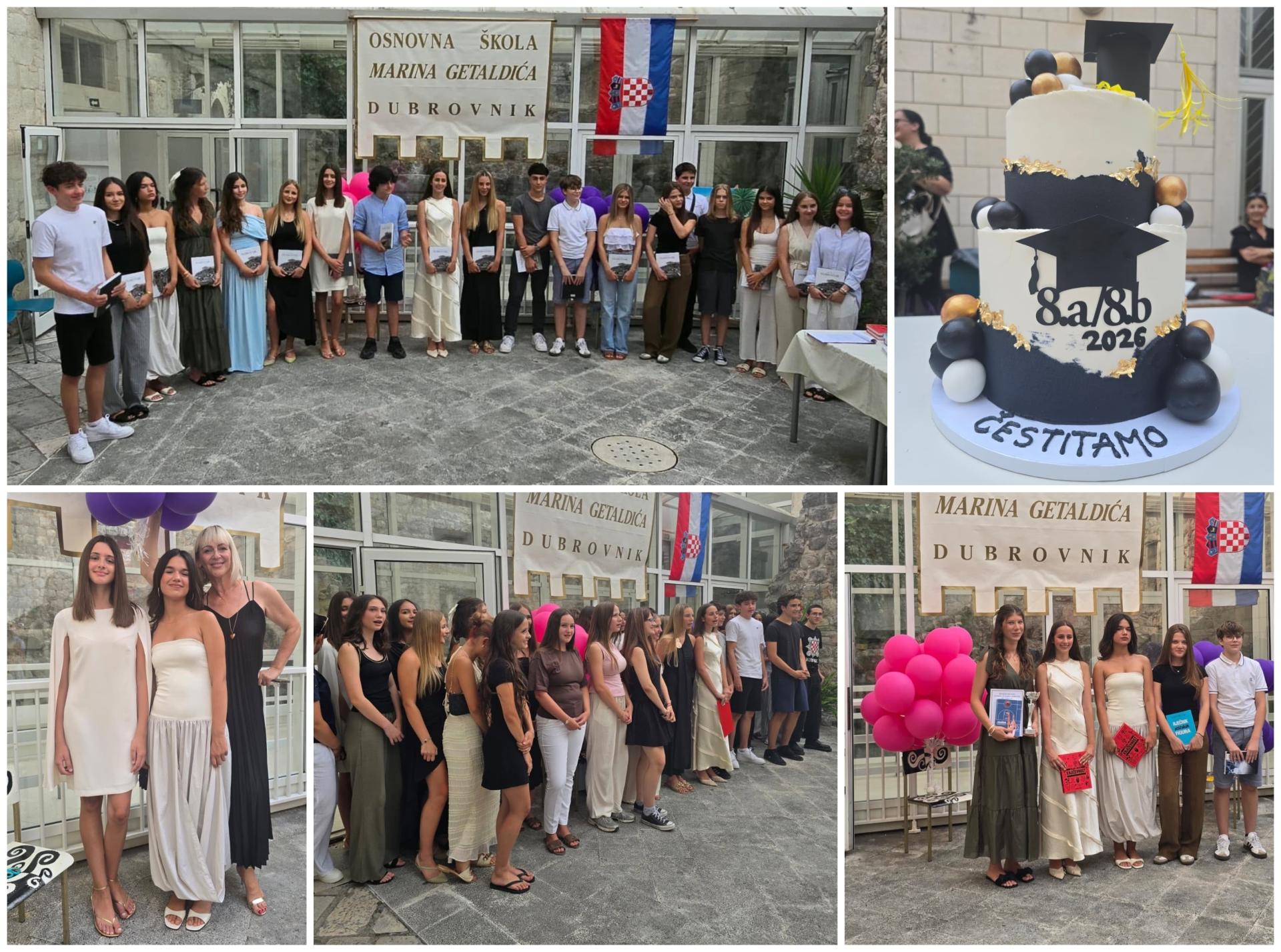 Svečano dodijeljene svjedodžbe i posebna priznanja učenicima osmih razreda OŠ Marina Getaldića: večer ispunjena emocijama, ponosom, zahvalnošću i lijepim uspomenama!